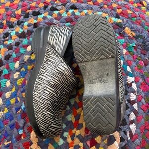 Black and Grey Dansko Clogs